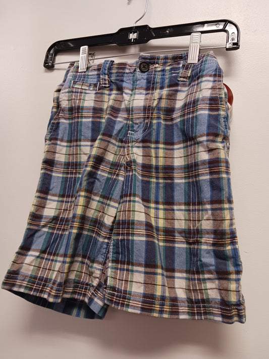 Blue/White/Brown Plaid OshKosh Shorts, 7 B