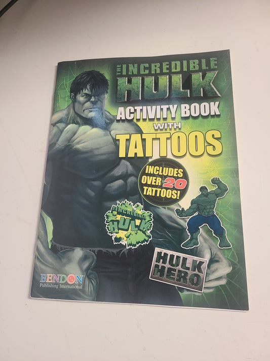 Hulk Activity Book W/Tattoos Book