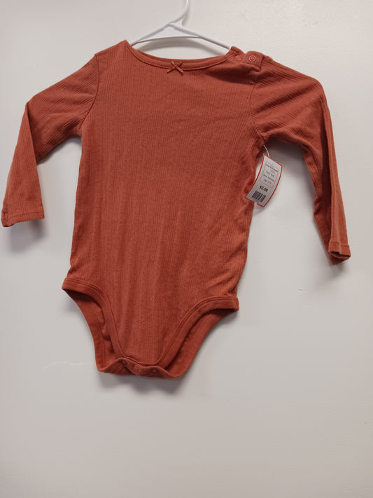 Rust Garanimals Long Sleeve Onesie, 2T G