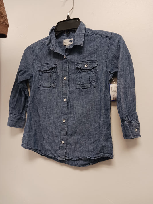 Denim Old Navy Longsleeve Button Up, 6 B