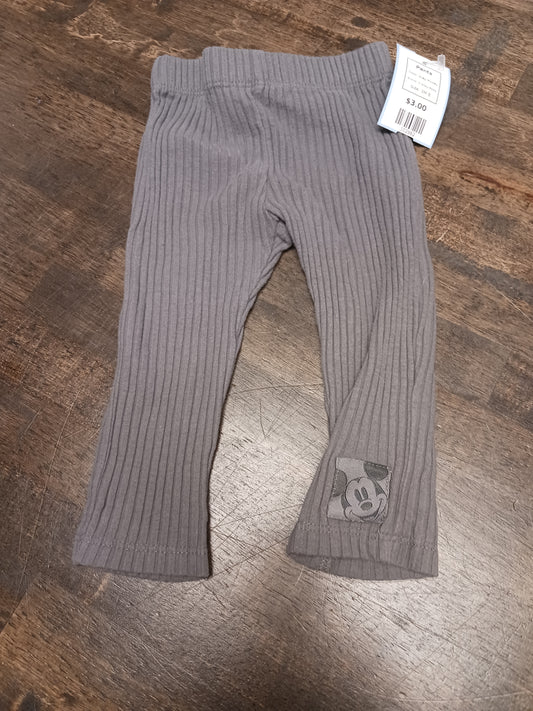 Grey Mickey Disney Baby Pants, 3M B