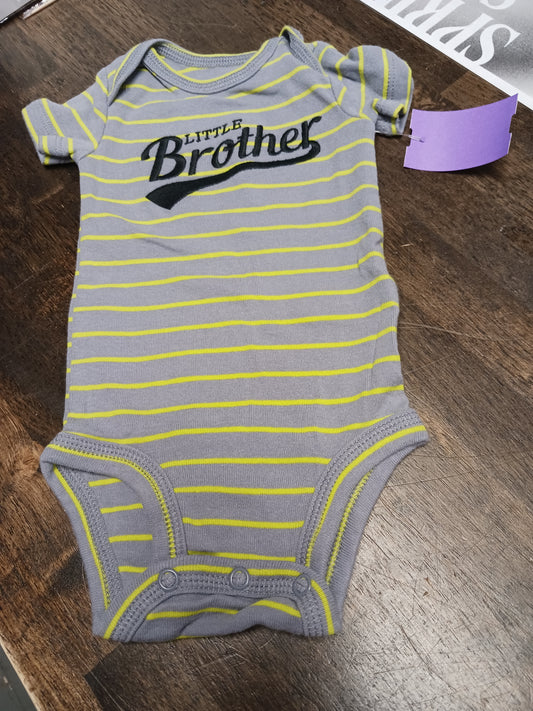 Grey/Green Carters Onesie, NB B