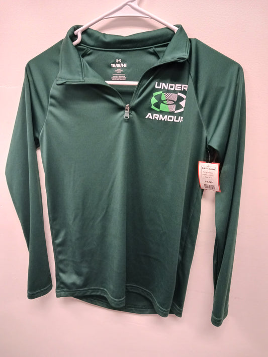 Green Under Armour 1/4 Zip Jacket, 8 B