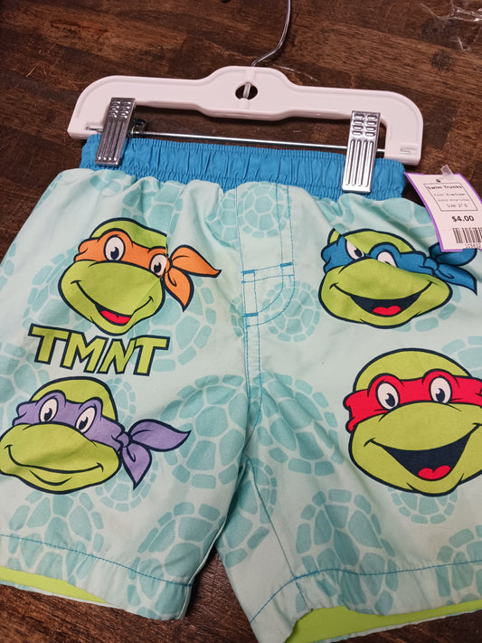 Blue/Green Ninja Turtles Swim Trunks, 2T B