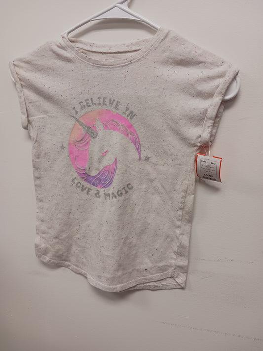 cream Jumping Bean Unicorn Shirt, 6 G