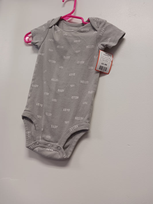 Grey Words Carters Onesie, 9M B