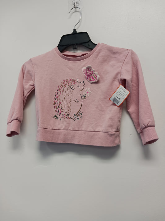 Pink Carters Long Sleeve Hedge Hog Shirt, 4T G