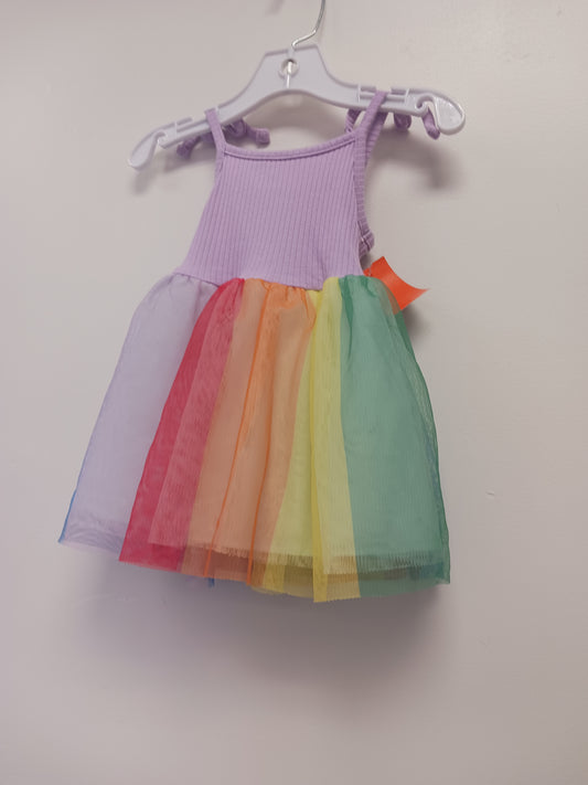 Purple/Colorful Cat & Jack Dress, 12M G