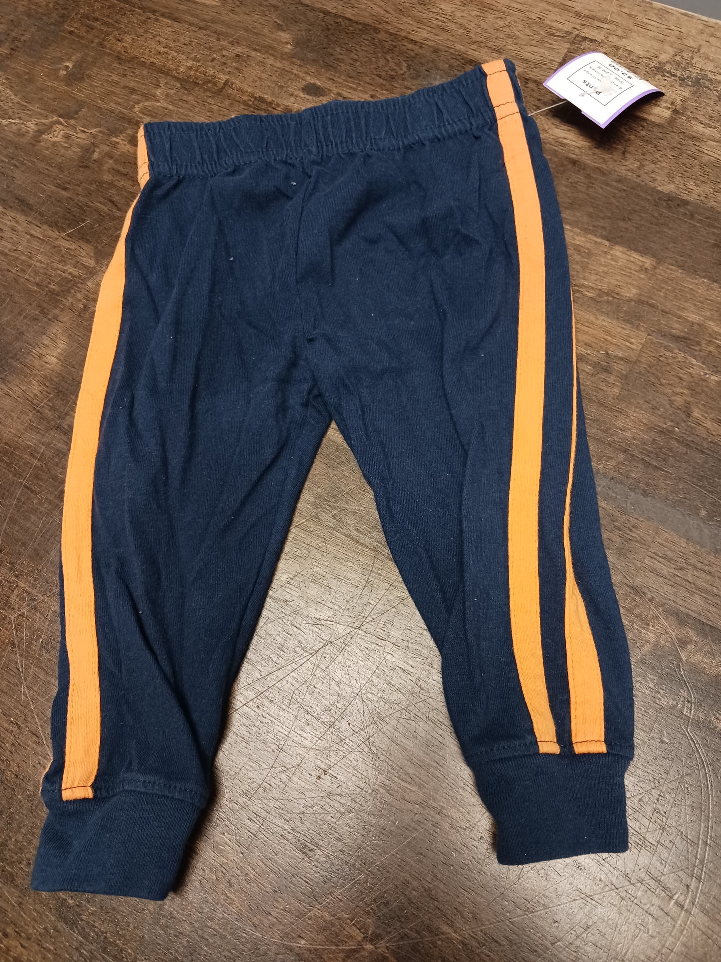 Navy/Orange Garanimals Pants, 12M B