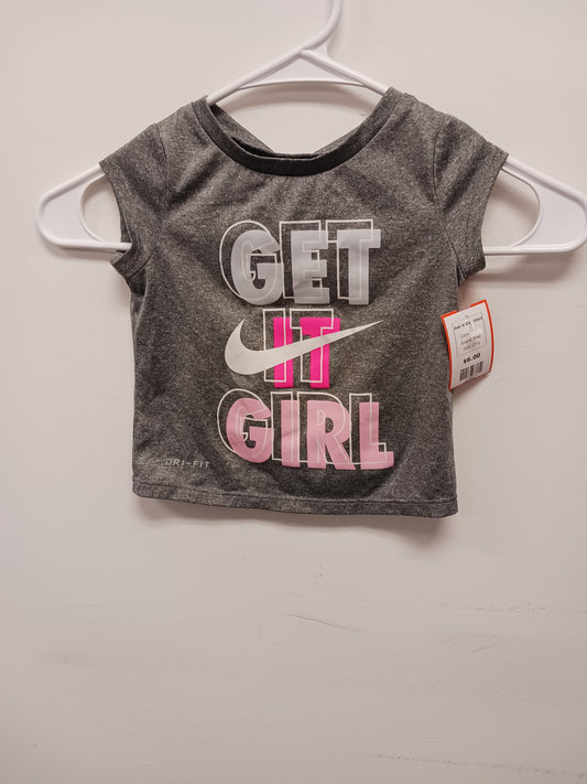 Grey Nike Get it Girl Shirt, 2T G