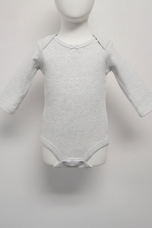 Grey Carters Longsleeve Onesie, 6M G