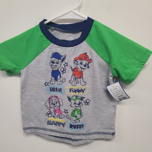 Grey/Green Paw Patrol Shirt, 2T B