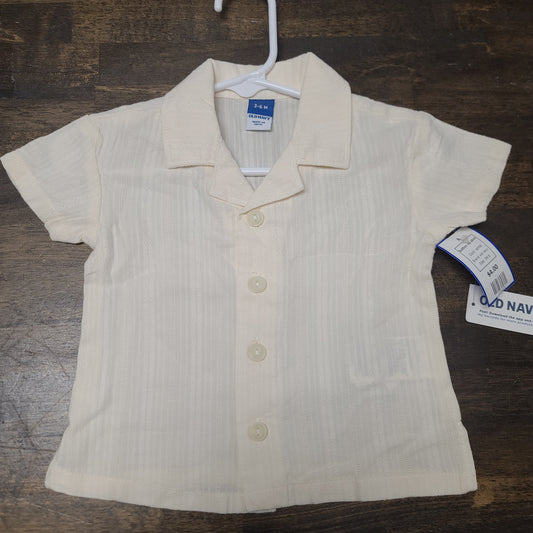 white old navy button up shirt, 3M B