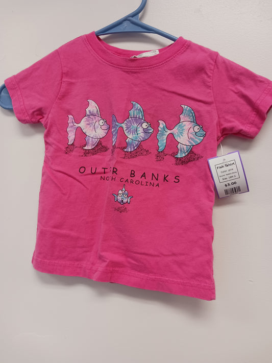 pink Rabbit Skins Fish Tshirt, 18M G