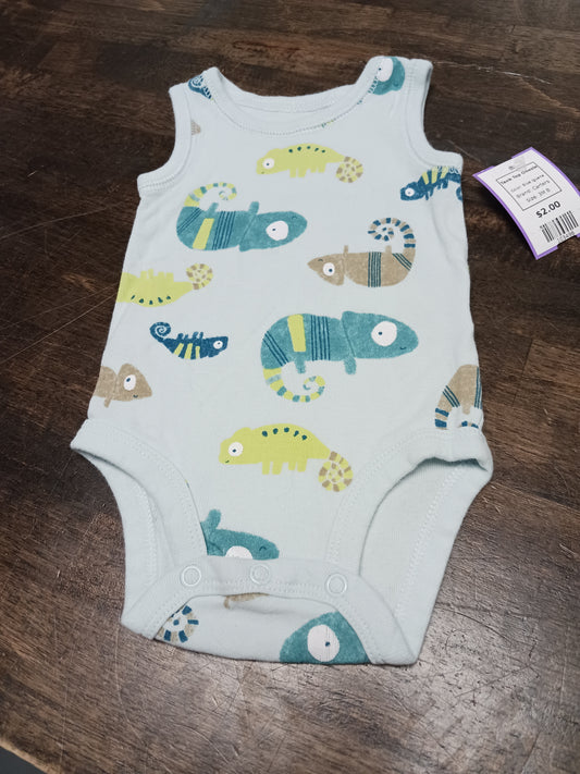 Blue Iguana Carters Tank Top Onesie, 3M B