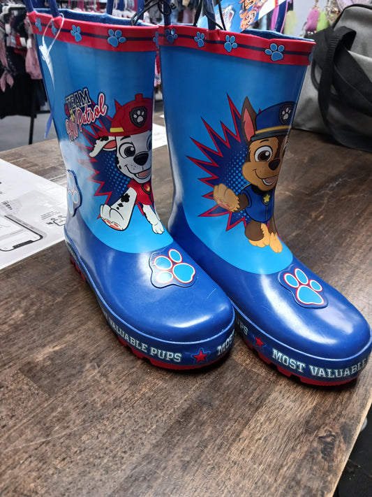 blue Nickelodeon Paw Patrol Rain Boots  13/1, 13 B