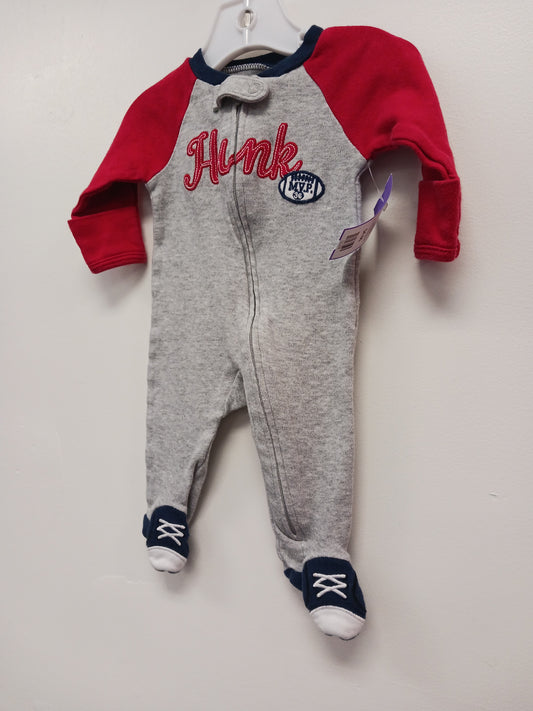 Grey/Red/Navy Carters Sleeper, NB B
