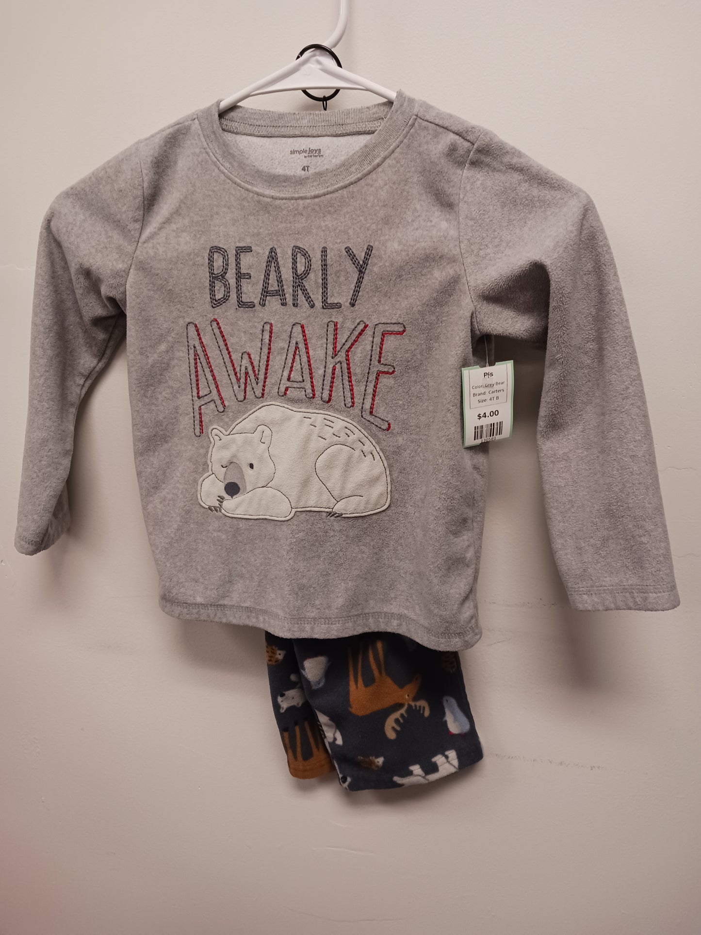 Grey Bear Carters Pjs, 4T B
