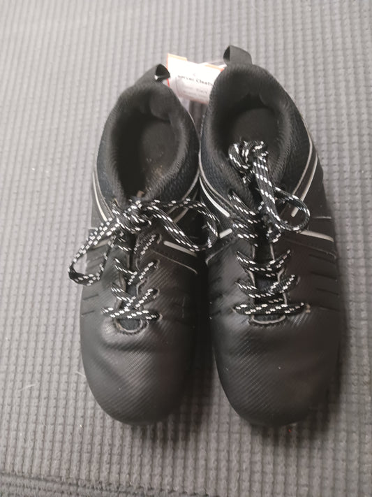 Black DSG Soccer Cleats, 12Y B