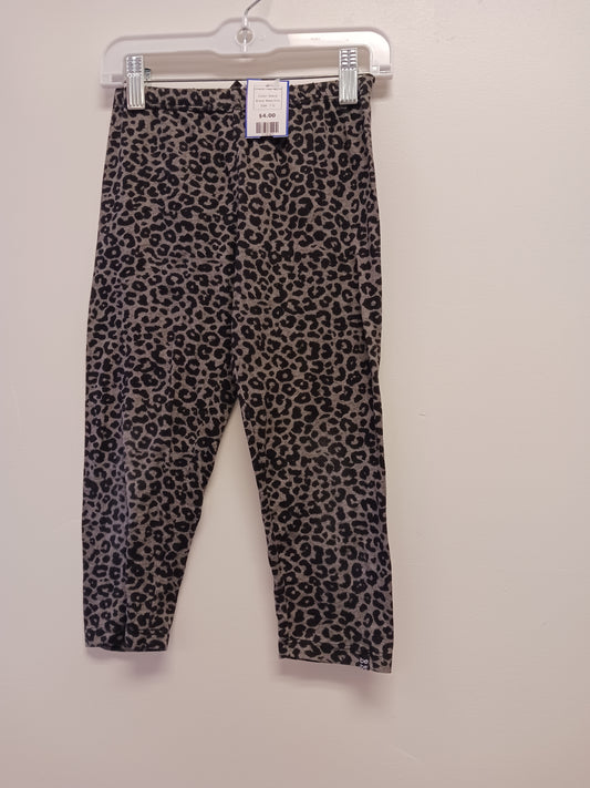 black Bebe Girls Cheetah Leggings  7/8, 7 G