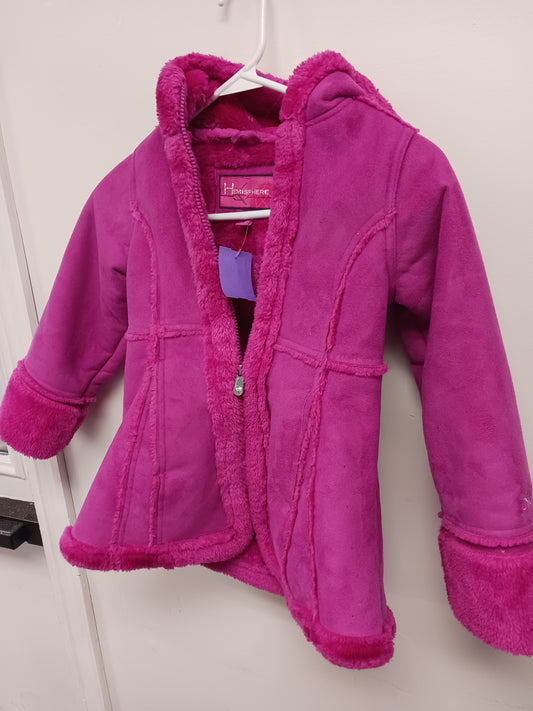 pink Hemisphere Suede Jacket, 5T G