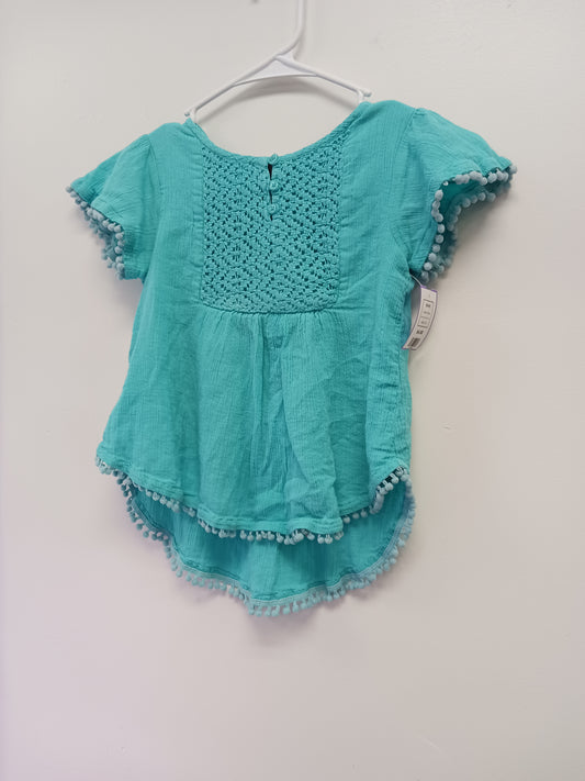 Blue Red Camel Girls Shirt, 6 G
