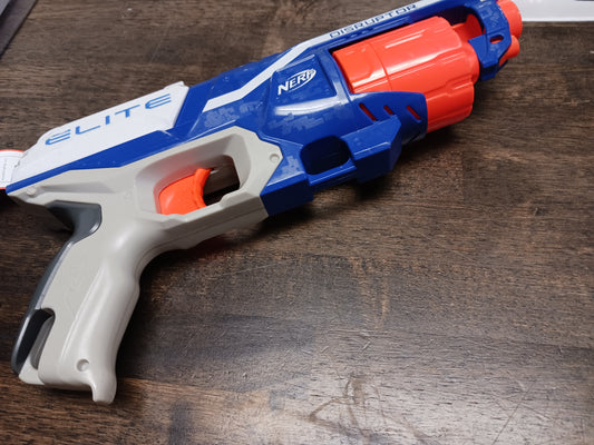 Blue/Orange/White Nerf Gun