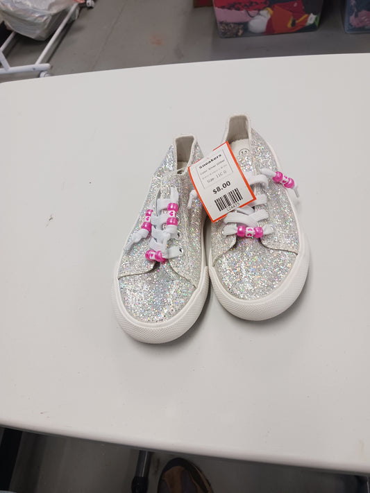Silver Glitter Bumble + Birdie Sneakers, 11C G