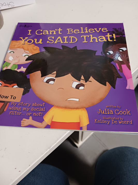 I cant believe you said that book