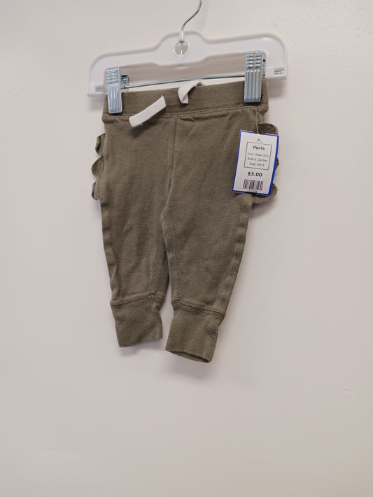 Green Dino Gerber Pants, NB B