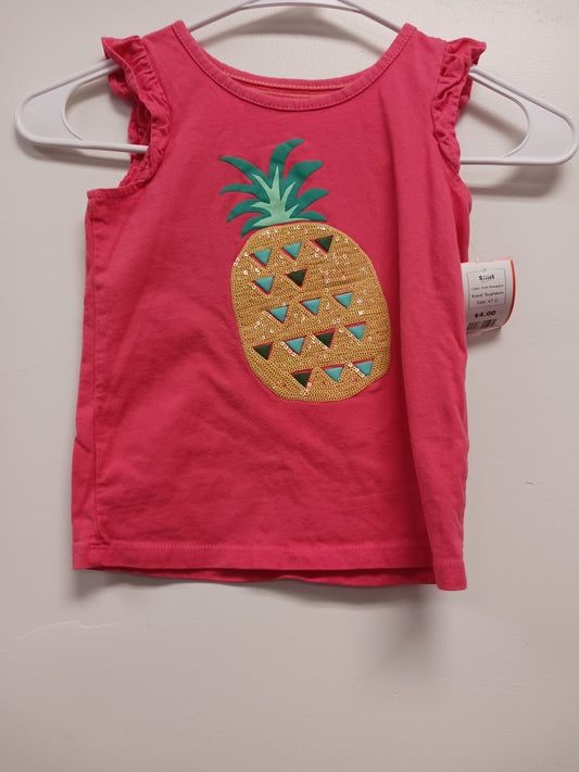 Pink Pineapple Toughskins Shirt, 4T G