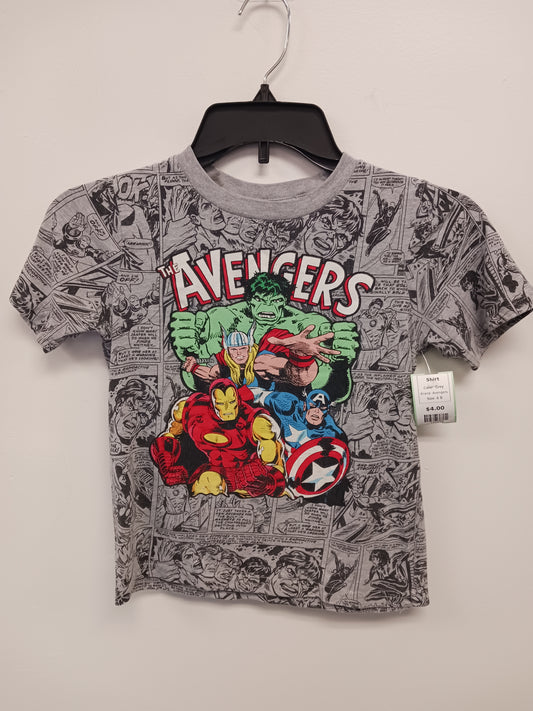 Grey Avengers Shirt, 6 B