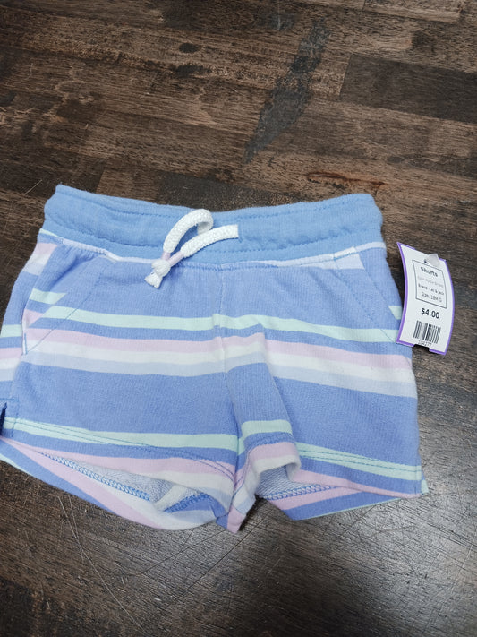 Purple Striped Cat & Jack Shorts, 18M G