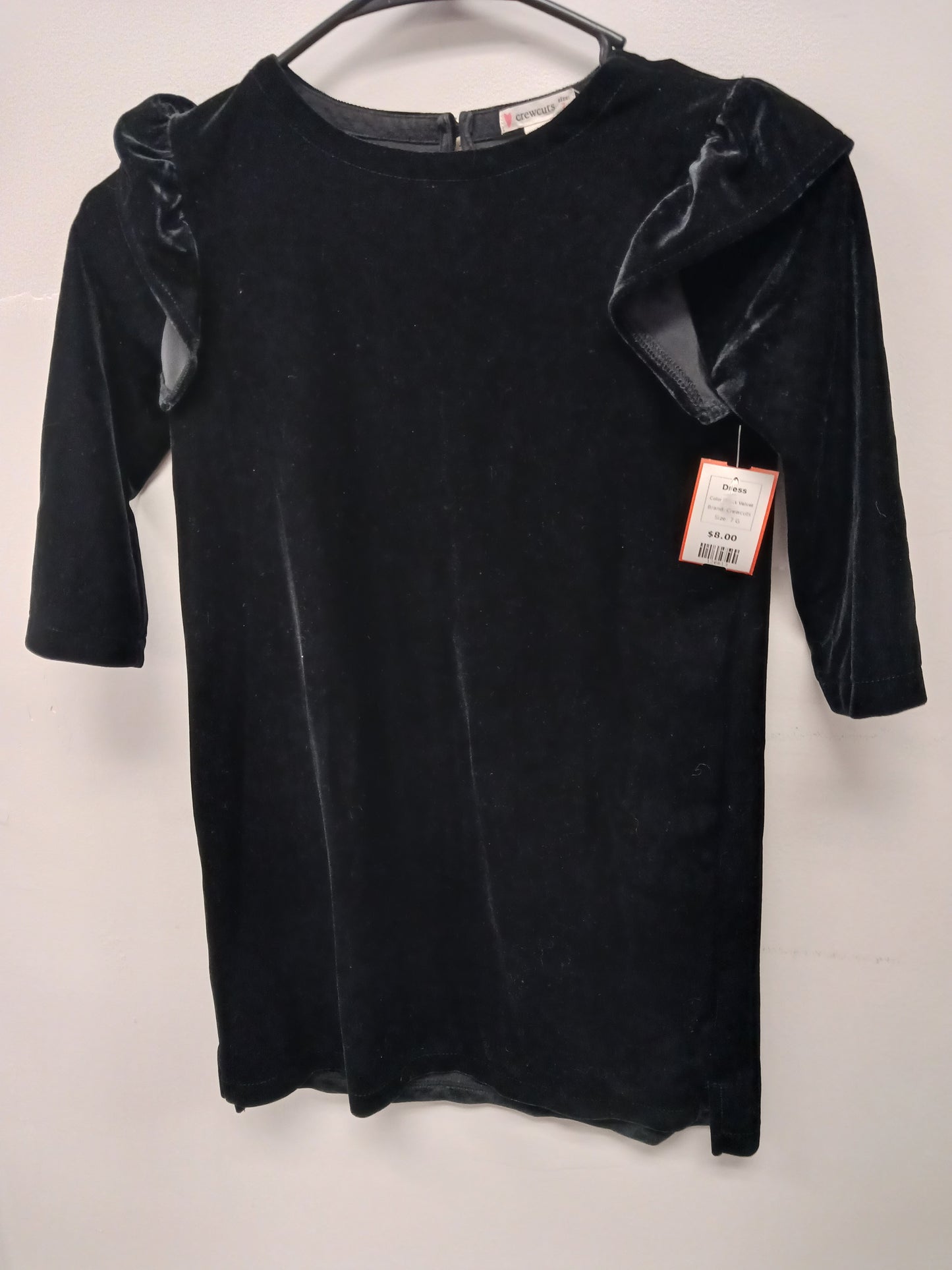 Black Velvet Crewcuts Dress, 7 G