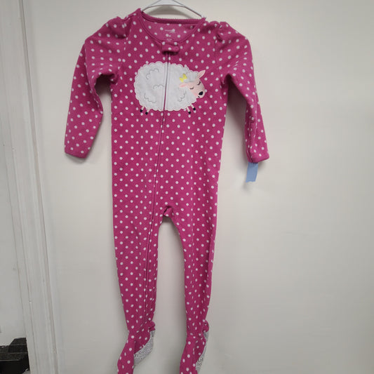 Pink/White Polka Dot Carters Sleeper, 4T G