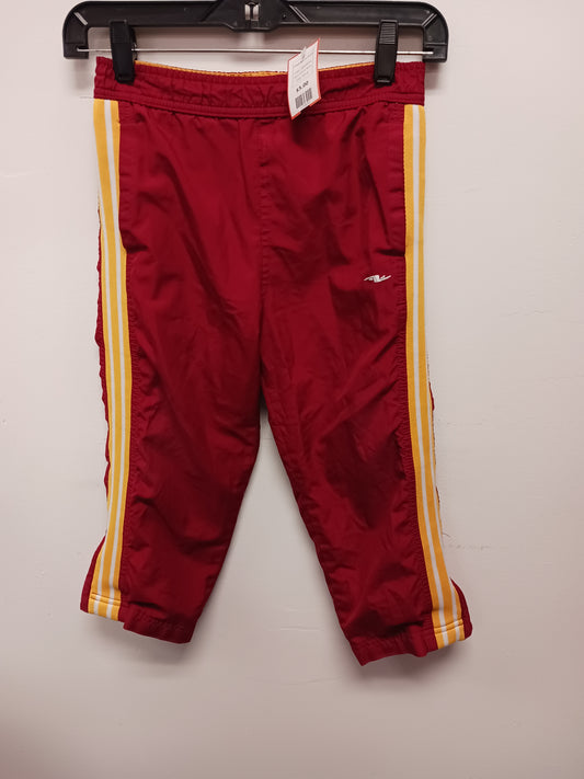 red/yellow Athletic Works Lined Sports Pants, 4/5 B