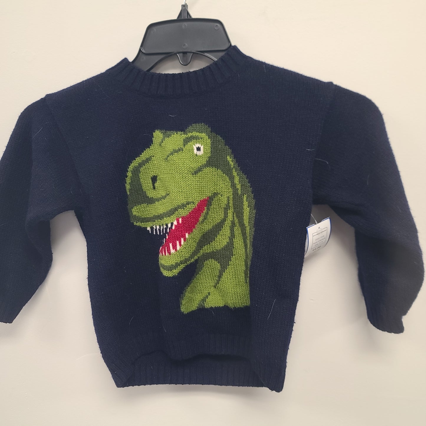 blue nolligoogles dinosaur sweater, 4T B
