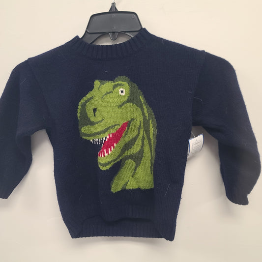 blue nolligoogles dinosaur sweater, 4T B