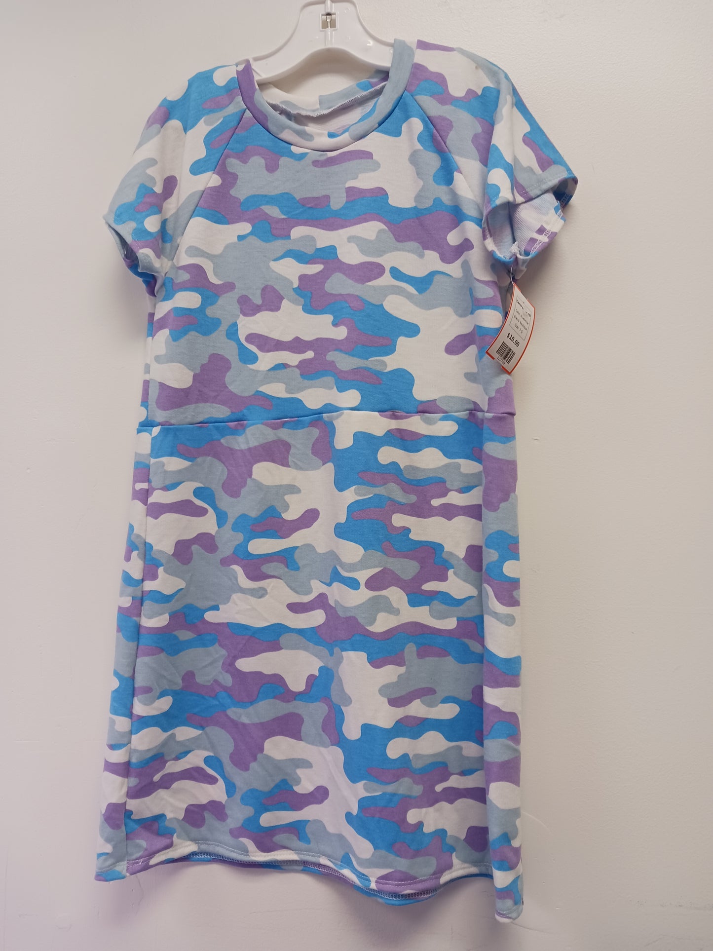 blue/white Boutique Camo Dress 7/8, 7 G