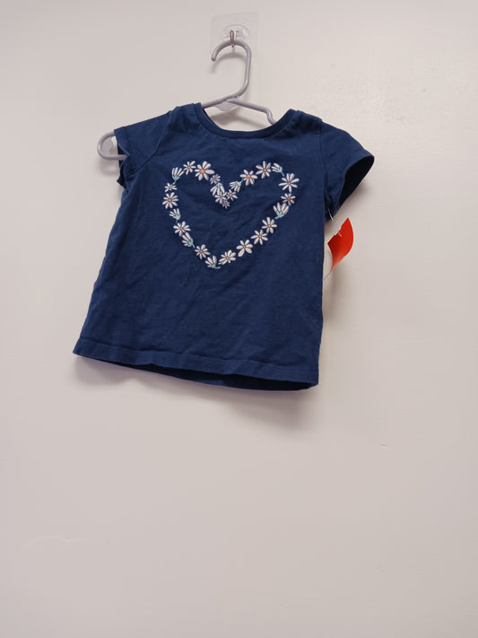 Blue Carters Daisey Heart Tshirt, 18M G
