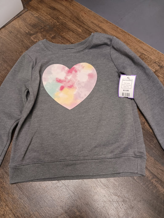 grey Garanimals Heart Sweatshirt, 5T G
