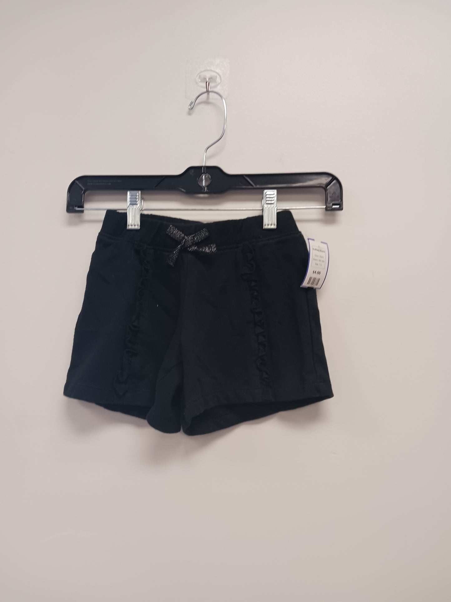 Black 365 kids Ruffled Shorts, 7 G