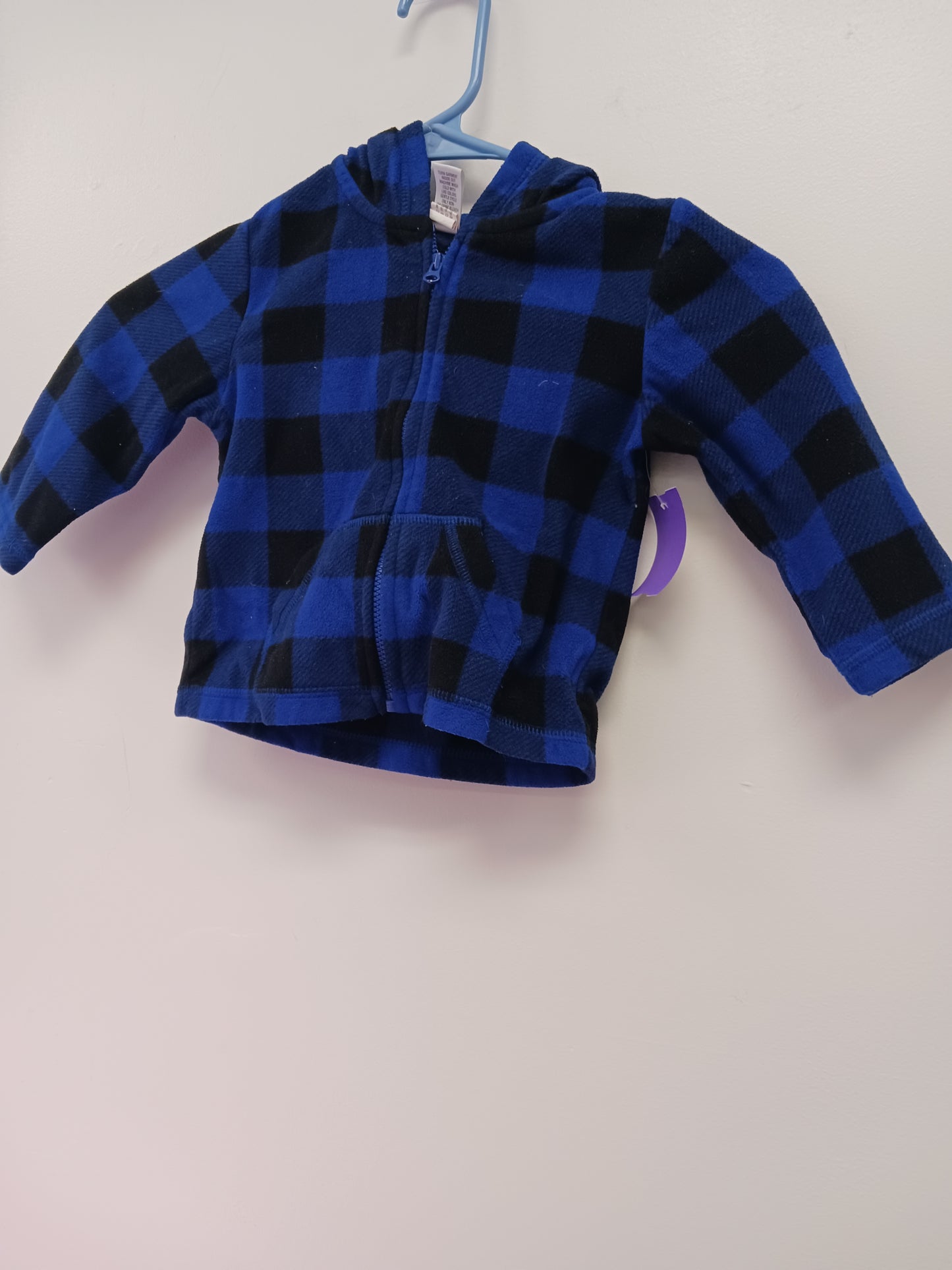Blue/Black Plaid Cuddler Bear Jacket, 18M B