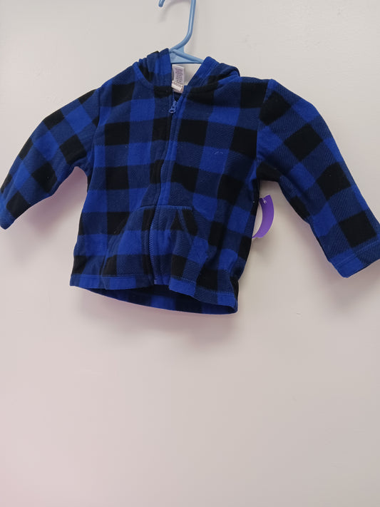 Blue/Black Plaid Cuddler Bear Jacket, 18M B