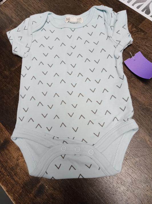 Blue/Grey Rabbit + Bear Onesie, NB B
