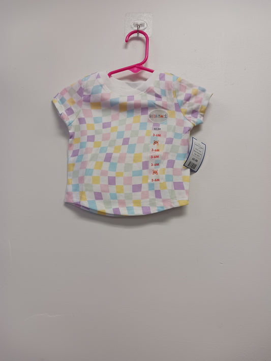 multi Garanimals Checkered Tshirt 3/6m, 3M G