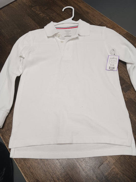 White French Toast Longsleeve Polo, 8 B