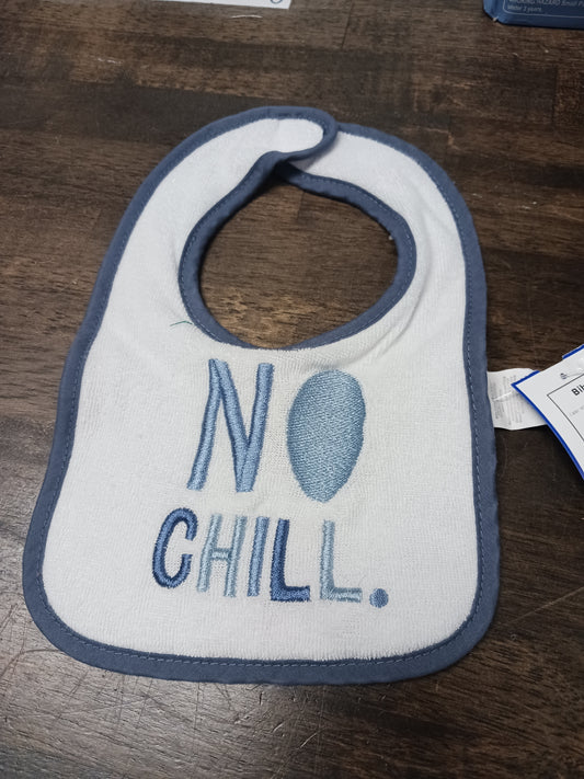 White/Blue No Chill  Bib