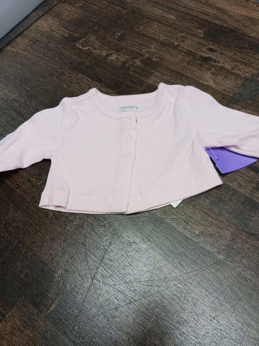 Pink Carters Cardigan, NB G