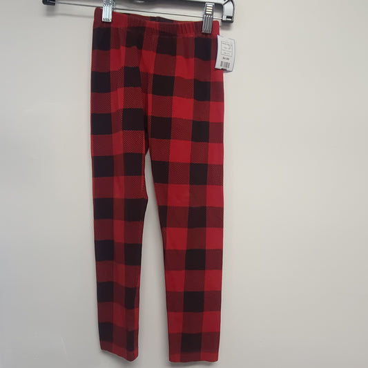 red Cat & Jack Checked Leggings, 6 G